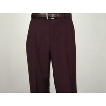 Men Apollo King Double Breasted Suit Classic Peak Lapel Pleated DM29 Burgundy image 11