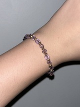 Purple and Pink Swarovski Crystal Bracelet - £7.99 GBP