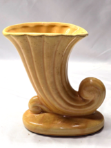 Early MCCOY Cornucopia Shell Planter Vase 6.5&quot; Marked USA - READ DESCRIP... - $39.53 CAD