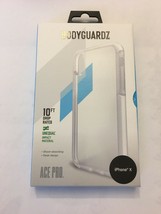 BodyGuardz Unequal Ace Pro Case For Apple iPhone Xs/X, Clear And White - £17.84 GBP