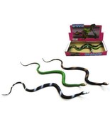 4 asst LARGE 30 IN RUBBER SNAKES realistic fake play snake TOY REPTILE N... - $180.25 MXN