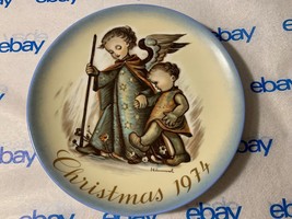 Hummel Collector Christmas 1974 Plate The Guardian Angel by Sister Berta... - £6.57 GBP
