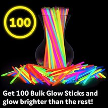 Glow Sticks Bulk Party Favors 100pk - 8&quot; - £12.67 GBP