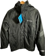 Columbia Bugaboo Omni Tech Interchange Outer Shell Mens Small Black Gray Jacket - £87.30 GBP