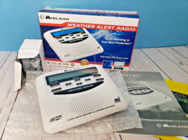 Midland WR-120EZ Emergency Weather Alert Radio with Alarm Clock  - White - £11.73 GBP