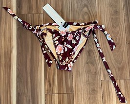 Minkpink Swim Bikini Bottoms Womens Swimsuit Floral Size Medium $57 - NWT - £7.16 GBP