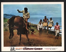 Castaway Cowboy Lobby Card-James Garner watching a man ride a horse backwards. - £22.05 GBP