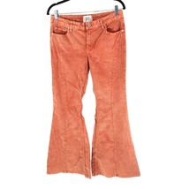 BDG Urban Outfitters Womens Corduroy Pants Extreme Flare Stretch Orange 27 - £19.23 GBP