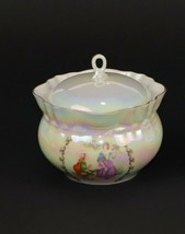 Ukrainian KOROSTEN Porcelain Luster Sparkle Tea Sugar Basin Bowl 1990s Romantic - £23.74 GBP