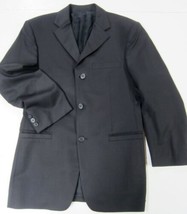 Elegant VERSACE Black WOOL Twill Three Button Dress Jacket Blazer 38&quot; Small - $149.99