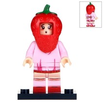 The Strawberry Girl - Fruit Series Minifigures Block Toy Gift For Kids - £2.37 GBP