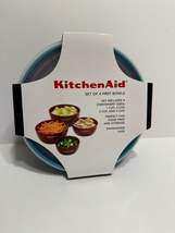 KitchenAid Set of 4 Prep Bowls, Teal - £23.59 GBP
