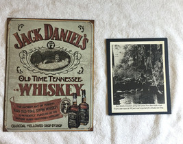Jack Daniels Old No 7 Brand  Whiskey Tin Sign 12.5&quot; by 16&quot;  &amp; B/W Spring... - £27.21 GBP