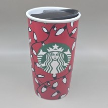 Starbucks Holiday Mug Cup Christmas Lights Coffee Travel Tumbler W/ Lid ... - €14,57 EUR