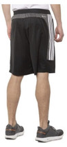 New ADIDAS Mens PES Shorts Black White 3 Stripes Basketball Zipper Pocke... - £16.94 GBP