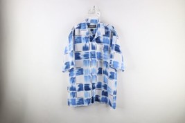 Vintage 90s Southpole Mens Medium Spell Out Baggy Fit Looped Collar Button Shirt - £38.72 GBP