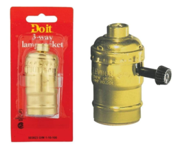 Lamp Holder, 250V, 250W, Phenolic Housing, Brass - Leviton C20-07090-0PG - $0.99