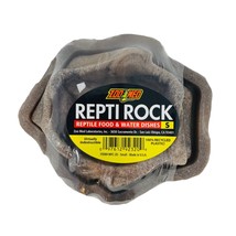 Zoo Med Repti Rock Food &amp; Water Dish Size Small - £7.88 GBP