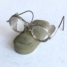 Vintage WWII 1940’s Welsh Manufacturing Co USA Safety Glasses Aviator Motorcycle - £202.17 GBP