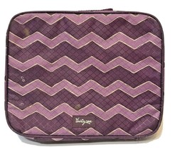 Thirty One Purple Chevron Pattern Insulated Lunch Bag Zippered - £7.73 GBP