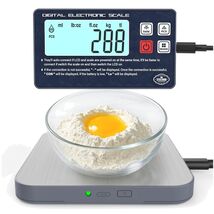 Precision Rechargeable Kitchen Food Scale - Backlit Screen &amp; 5000g Max C... - $24.70