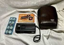 Vintage Kodak Tele-Instamatic 608 Camera, Case, Manual, Spent Flip Flash &amp; Film - $15.00