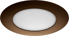 6&quot; Oil-Rubbed Bronze Recessed Shower Trim With Albalite Lens, By Nicor Lighting - £29.55 GBP