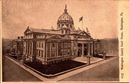Washington County Court House, Washington PA, Pennsylvania Postcard c. 1910-bk45 - £5.81 GBP