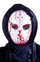 Mens Adult Jason Friday The 13th Bloody Bleeding Hooded Hockey Mask - £11.07 GBP