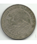 1971 Mexico 1 Un Peso Coin Eagle perched on cacTus &amp; José María Morelos - $100.00
