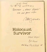 Mike Jacobs SIGNED Holocaust Survivor Triumph Over Tragedy 2012 Hard Cover - £18.11 GBP