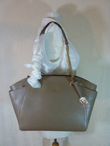NWT FURLA Daino Taupe Saffiano Leather Julia Chain Tote Bag $428 - £263.00 GBP