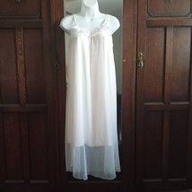 Yierle Pink Ruffle 2 Layer Nightgown Vintage Inspired Sandra D Lingerie ... - $42.74
