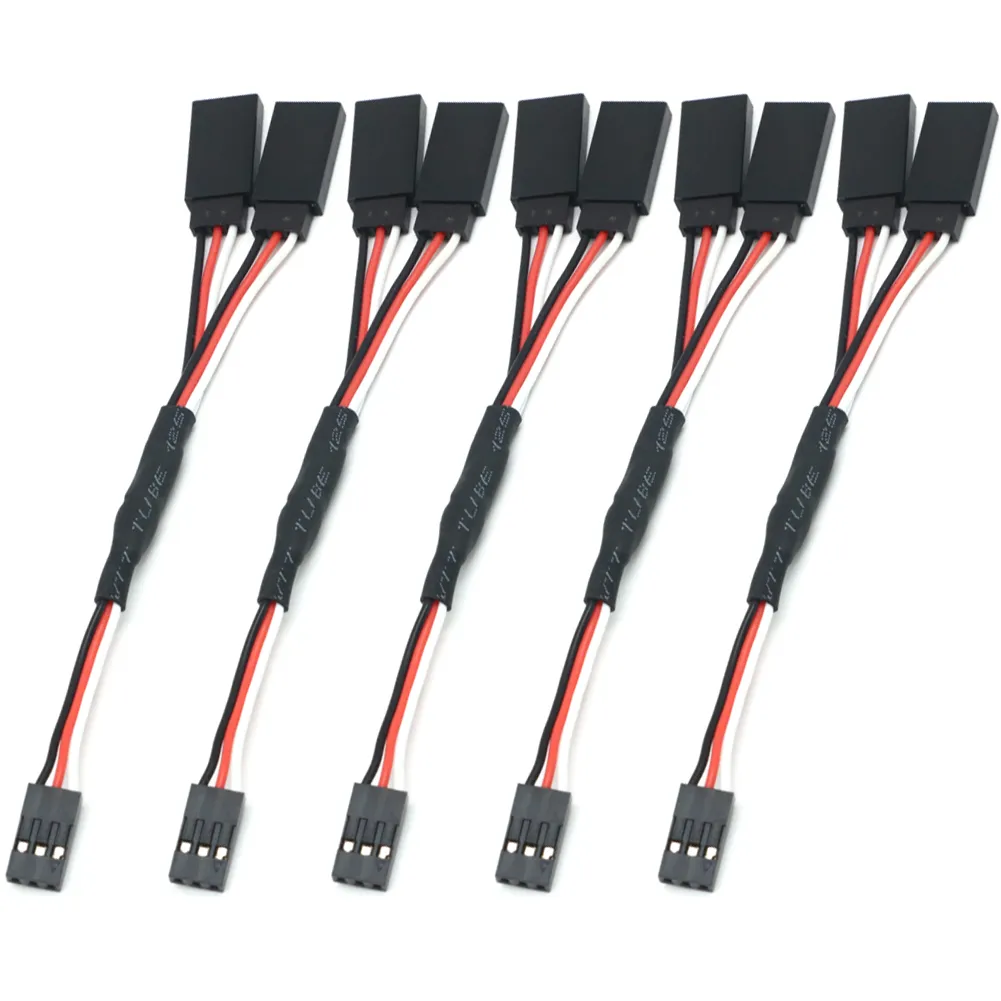 5pcs/lot 100/150/200/300/500mm RC Servo Y Extension Cord Cable Lead Wire For RC - £7.23 GBP+