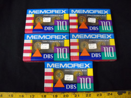MEMOREX DBS 110 TYPE 1 Normal NOS Sealed Original Packaging LOT 5 Blank ... - $34.60