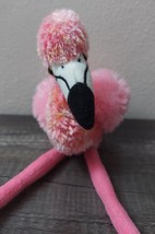 Sea World Flamingo Plush Stuffed Animal Beanie 10" Tall Pink Clean Mint - $12.60