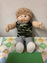 Vintage Cabbage Patch Kid Head Mold #3 Boy Wheat Loops Blue Eyes OK Factory 1985 - £148.79 GBP