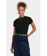 A New Day Women's Large Slim Fit Short Sleeve Ribbed Tee T-Shirt Black - €10,37 EUR A New Day Women's Large Slim Fit Short Sleeve Ribbed Tee T-Shirt Black - €10,37 EUR