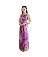 NWOT Custom Designer Embellished Vietnamese Ao Dai Size 6 - $29.99