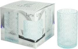 Lynx Set Of 4 Blue Hi Ball Tumbler Glasses 15 Oz - $42.16