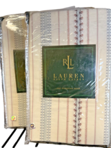 Ralph Lauren VILLANDRY Stripe TWO (2) European Flanged Edge SHAMS $350.0... - $1,672.30 MXN