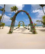 Hawaiian Beach Party/ Beach Wedding Photo Vinyl Backdrop Size 8&#39;x8&#39; ft - $25.00