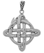 Jewelry Trends Sterling Silver Celtic Dragon Knot Pendant - £36.05 GBP