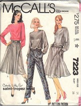 Mc Call&#39;s 7223 Dated 1980 Sz 14 Misses&#39; Top, Skirt, Pants Uncut - £2.34 GBP