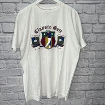 Vintage 90’s Classic Golf PGA Tradition of Excellence White T-Shirt XL NOS - $39.55