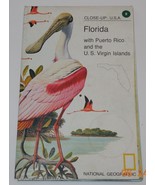 1977 National Geographic Close-Up Map #9  Florida Puerto rico Virgin Isl... - $13.66 CAD