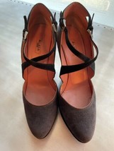  ALAIA Gray Suede Pumps with Black Accents SZ 6 EUC - $157.41