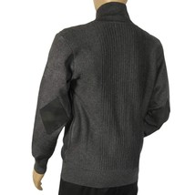 Men's Fancy European Sweater Jacket By Silversilk Fashionable 11009 Gray image 9