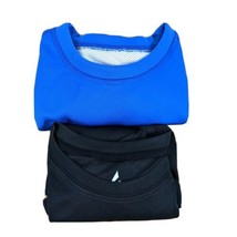 Boys Shirts Medium Blue Reversible Jersey and Black Compression Top - $15.84