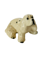 Cocker Spaniel figurine vtg ceramic puppy dog Japan signed antique porcelain pup - £20.99 GBP